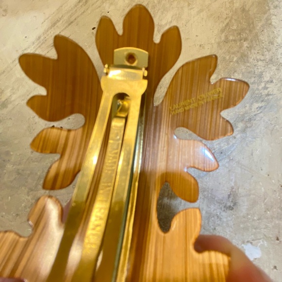 Laurent Olivier | French Atelier Large Double Leaf Barrette in Brushed Cinnamon - Picture 8 of 8